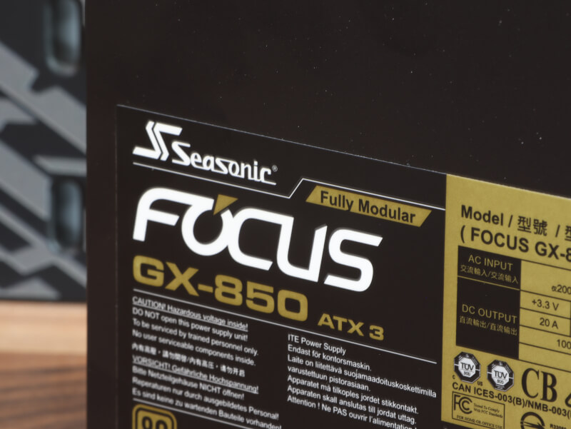 Fluid Dynamic Bearing Seasonic Focus GX 2024 ATX 3 OptiSink PSU Power